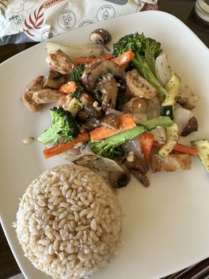 Vegan chicken plate  at Simple Joy in Honolulu