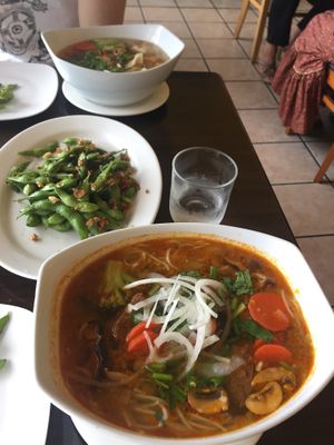 Spicy soup  at Simple Joy in Honolulu