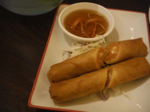Crispy Spring Rolls at Simple Joy in Honolulu