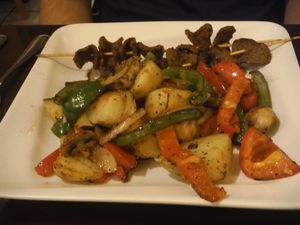 Teriyaki kabob at Simple Joy in Honolulu