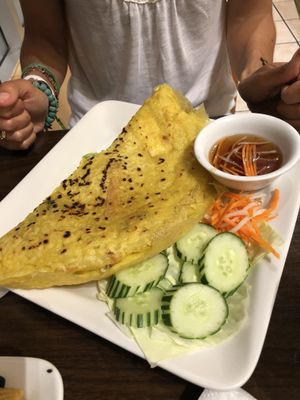 Vietnamese pancake at Simple Joy in Honolulu