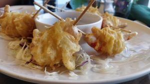 Shrimp nest $6.95. It's okay, but not great. 6/10 at Simple Joy in Honolulu