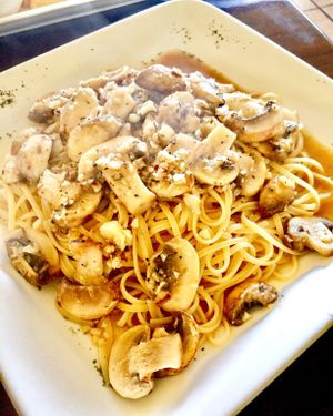 Mushroom Linguine  at Simple Joy in Honolulu