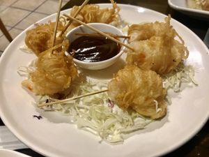 Shrimp nets at Simple Joy in Honolulu