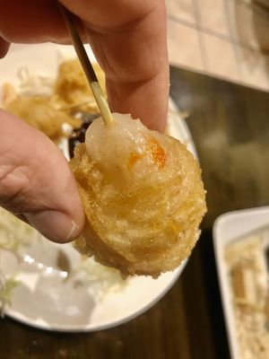 Shrimp net close up at Simple Joy in Honolulu