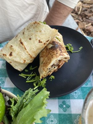 Vegan burrito they made for us at Gild in Missoula