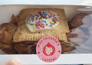 Lemon blueberry pop tart  #Veganuary at Miss Chickpea's Cafétal in San Antonio