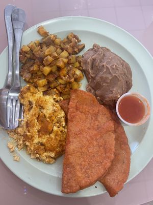 Soyrizo tofu scramble plate   at Miss Chickpea's Cafétal in San Antonio
