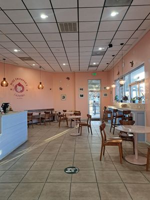 it's usually a little busy but we got here later in the day at Miss Chickpea's Cafétal in San Antonio