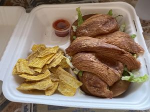 Ham & Cheese croissant   at Miss Chickpea's Cafétal in San Antonio