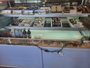 Pastries and cheesecakes at Miss Chickpea's Cafétal in San Antonio