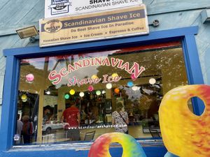 Store front  at Scandinavian Shave Ice in Kailua Kona