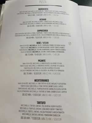 Menu 5 at Restoran Galija in Crikvenica