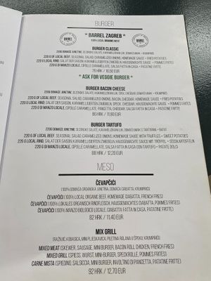 Menu 8 at Restoran Galija in Crikvenica