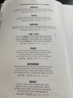 Menu 2 at Restoran Galija in Crikvenica