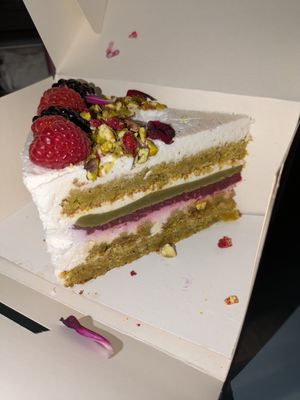 Vegan cake at Kate Coffee & Cake in Gdynia