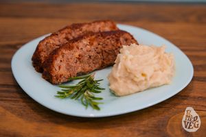 Polpettone de lentejas at El Med Veg in Tenerife