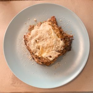 Lasagna at El Med Veg in Tenerife