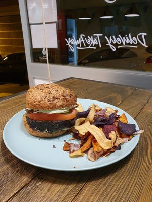 Burger at El Med Veg in Tenerife