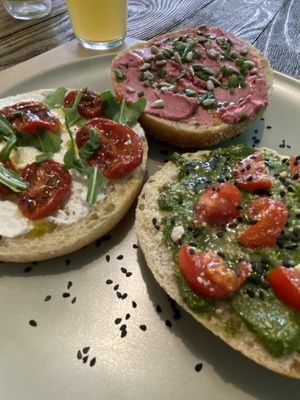 Bruschetta variaso  at El Med Veg in Tenerife
