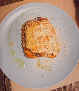 Lasaña de berenjena  at El Med Veg in Tenerife