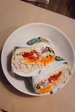 Burrito bonito  at El Med Veg in Tenerife