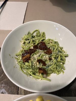 Spaghetti with Pesto   at El Med Veg in Tenerife