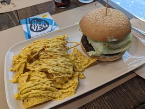 Gluten-free Burger at El Med Veg in Tenerife