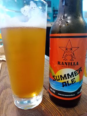 Ranilla Summer Ale (an East Coast style IPA) at El Med Veg in Tenerife