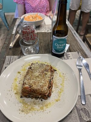 Vegan lasagna  at El Med Veg in Tenerife