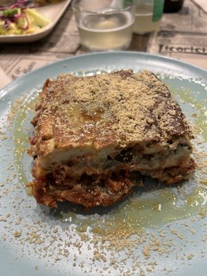 Lasagna  at El Med Veg in Tenerife