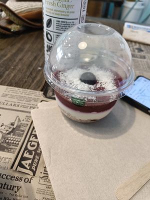 Cheesecake at El Med Veg in Tenerife