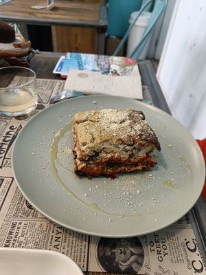 Lasagna at El Med Veg in Tenerife