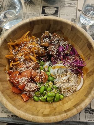Poke bowl at El Med Veg in Tenerife