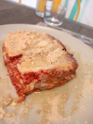 Lasaña at El Med Veg in Tenerife