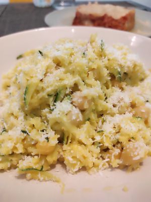 Arroz al curry con garbanzos y calabacín at El Med Veg in Tenerife