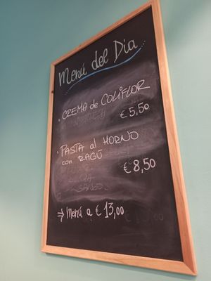 Todays specials at El Med Veg in Tenerife