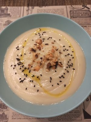 Soup of the day at El Med Veg in Tenerife