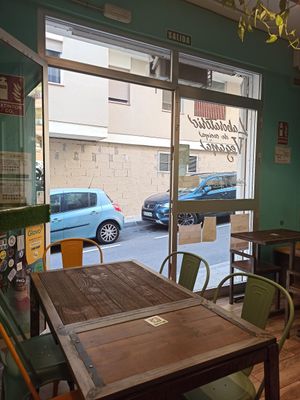 The view from inside at El Med Veg in Tenerife