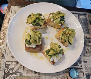 Grüne Bruschetta  at El Med Veg in Tenerife