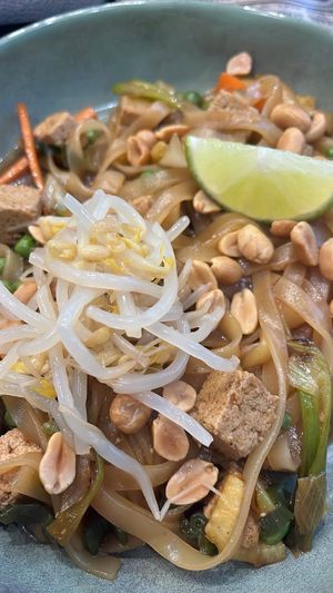 Pad Thai met tofu  at El Med Veg in Tenerife