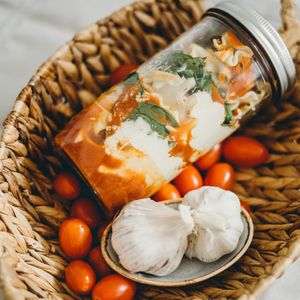 One of the favourite: lasagne de zucchini, épinard et béchamel de tofu. at Pots Maison in Montreal