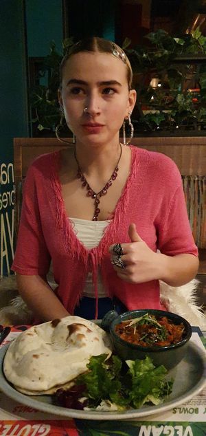 Aubergine curry at Tamatanga in Leicester