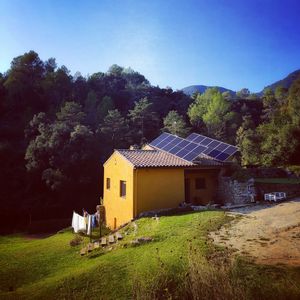 solar panels at El Gat Groc in Beuda