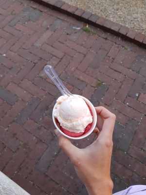 Raspberry & melon at Luciano in Waddinxveen