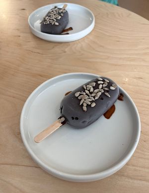 Vanilla-grape ice cream   at Kafírnictví in Kutna Hora