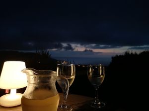 aperitivo at sunset at A Casarella in Corsica