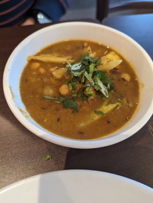 Vegan curry at Momo King Nepalese Restaurant and Bar in Swindon