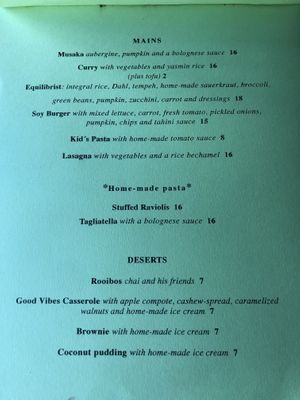 Menu Oct 2021 at Esfigueral in Ibiza