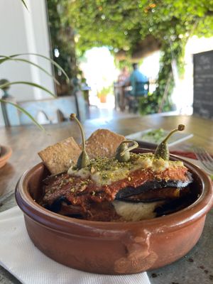 Moussaka   at Esfigueral in Ibiza